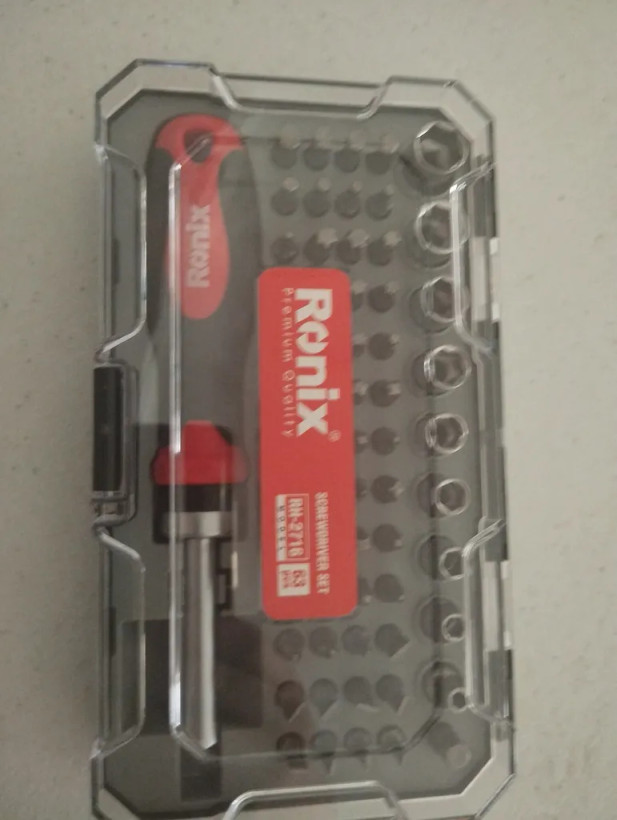 مجموعه 63 عددی سری پیچ گوشتی و بکس رونیکس مدل RH-2716